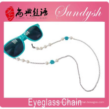 Summer Jewelry Blue Flower Pearl Bead Lanyard Sunglass Neck Strap